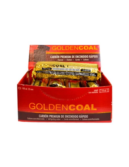 carbón autoencendido golden coal 33 mm