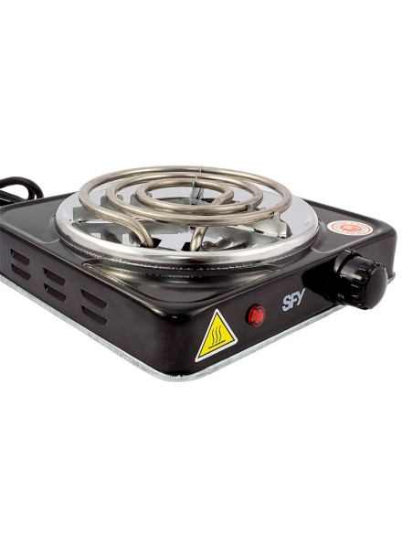 hornillo electrico sfy 1000w negro