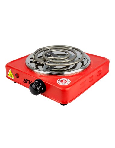 hornillo electrico sfy 1000w rojo