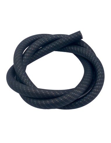 manguera de silicona carbono negro