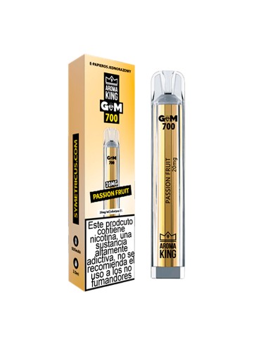 Vaper desechables aroma king gem passionfruit