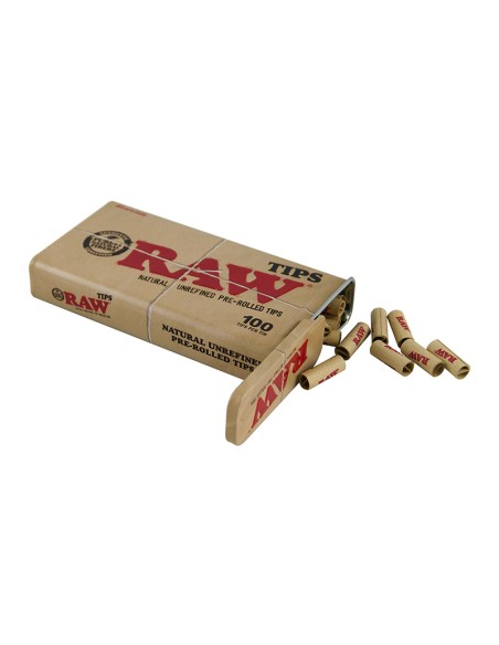 caja raw metal + 100 preprolled filtros - display 6 unidades