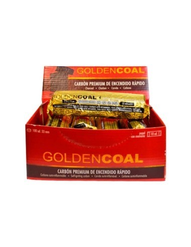 Carbón Golden Coal 33 mm (tubo)