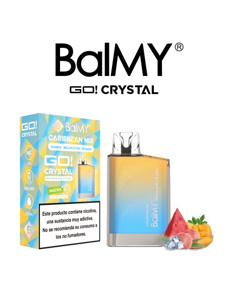 Vaper DESECHABLES BALMY CRYSTAL SHISHA EDITION Watermelon Mango