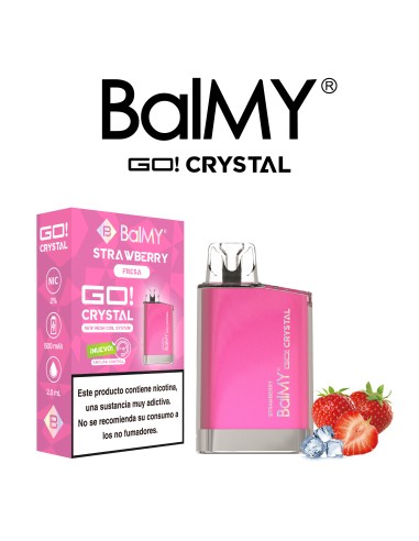 PODS DESECHABLES BALMY CRYSTAL SHISHA EDITION Sabor Fresa ice