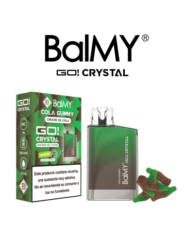 Vapers DESECHABLES BALMY CRYSTAL SHISHA EDITION Sabor chuche de cocacola