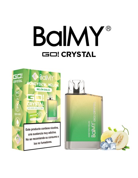 PODS DESECHABLES BALMY CRYSTAL SHISHA EDITION sabor melón