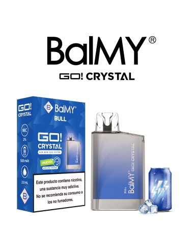 PODS DESECHABLES BALMY CRYSTAL SHISHA EDITION Sabor a bebida energetica