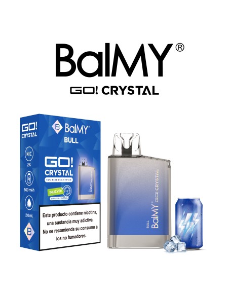 PODS DESECHABLES BALMY CRYSTAL SHISHA EDITION Sabor a bebida energetica