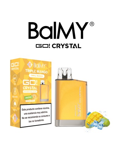 PODS DESECHABLES BALMY CRYSTAL SHISHA EDITION Sabor Ice Mango