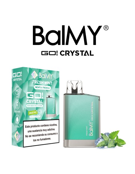 PODS DESECHABLES BALMY CRYSTAL SHISHA EDITION Sabor menta