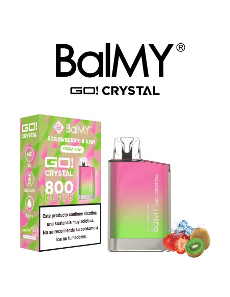 PODS DESECHABLES BALMY CRYSTAL SHISHA EDITION Straw Berry Kiwi