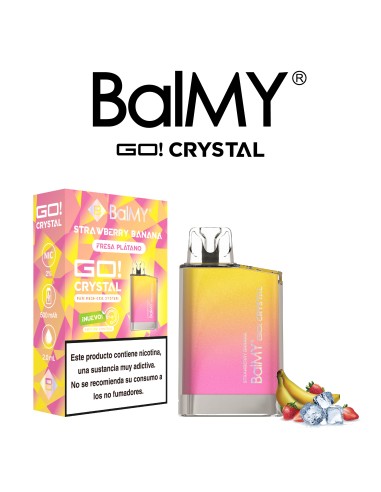Vapers DESECHABLES BALMY CRYSTAL SHISHA EDITION ice banana fresa
