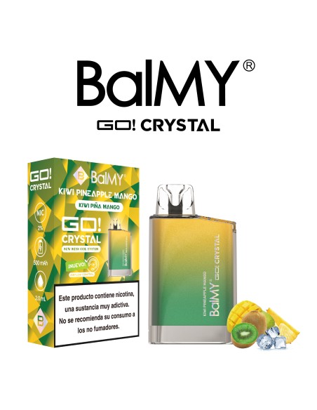PODS DESECHABLES BALMY CRYSTAL SHISHA EDITION Mango kiwi