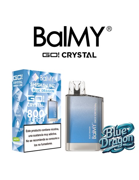 PODS DESECHABLES BALMY CRYSTAL SHISHA EDITION Blue Dragon