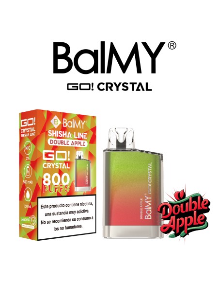 PODS DESECHABLES BALMY CRYSTAL SHISHA EDITION Double Apple