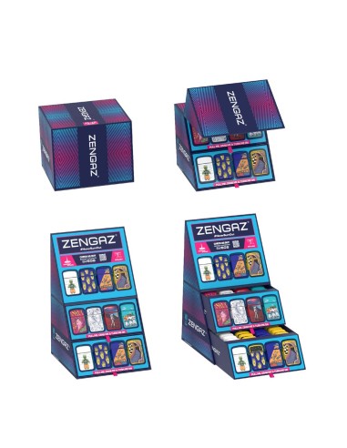 EXPOSITOR ENCENDEDORES ZENGAZ ROYAL JET CUBE S21