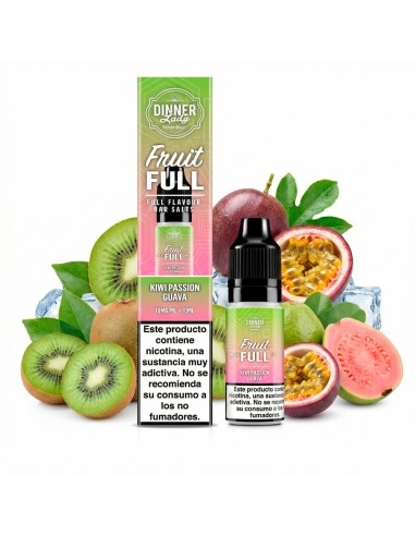 Dinner Lady Fruit FULL Kiwi Passion Guava - Sales de Nicotina 10 ml