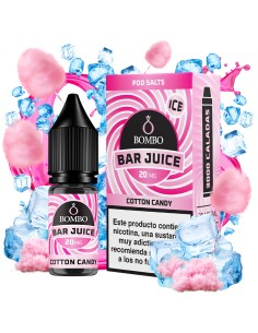 Bombo Bar Juice Cotton Candy Ice - Sales de Nicotina 10 ml