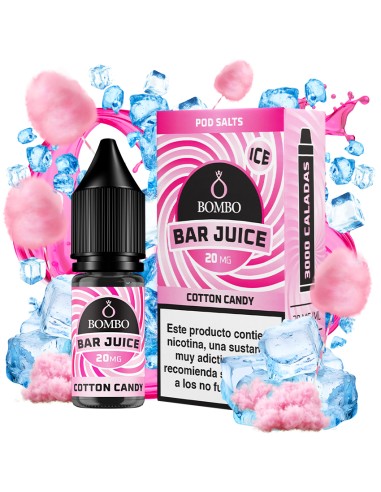 Bombo Bar Juice Cotton Candy Ice - Sales de Nicotina 10 ml