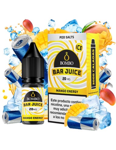 Bombo Bar Juice Mango Energy Ice - Sales de Nicotina 10 ml