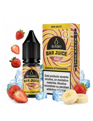 Bombo Bar Juice Banana Strawberry Ice - Sales de Nicotina 10 ml