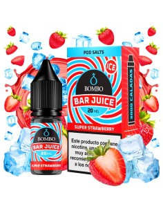 Bombo Bar Juice Super Strawberry Ice - Sales de Nicotina 10 ml