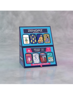 EXPOSITOR 16 ENCENDEDORES ZENGAZ ROYAL JET MINI CUBE S3