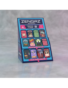 EXPOSITOR 48 ENCENDEDORES ZENGAZ ROYAL JET CUBE S22