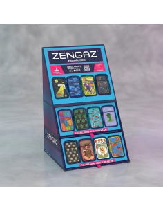 EXPOSITOR 48 ENCENDEDORES ZENGAZ ROYAL JET CUBE S19
