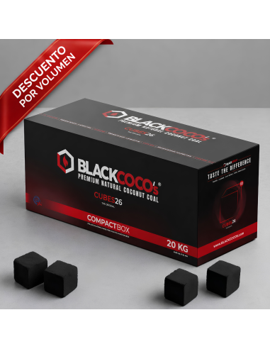 CARBÓN CACHIMBA BLACKCOCO´S 26mm - 20 KG
