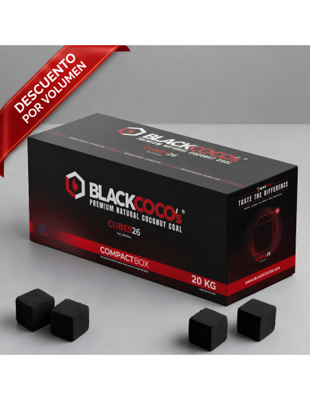 CARBÓN CACHIMBA BLACKCOCO´S 26mm - 20 KG