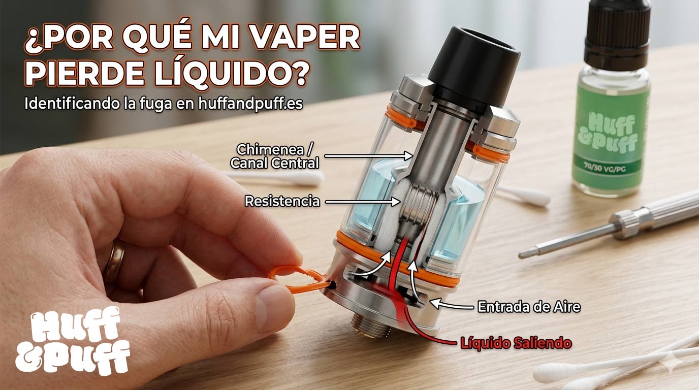 ¿Por qué mi vaper pierde líquido? Causas comunes y soluciones definitivas